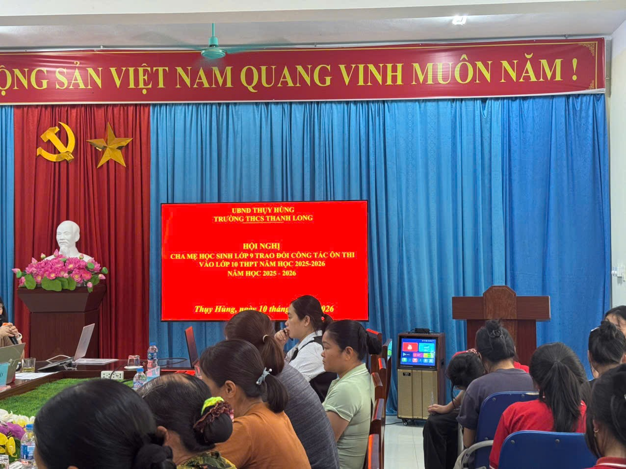 Hội nghị Cha mẹ học sinh lớp 9 và Hướng nghiệp phân luồng học sinh sau tốt nghiệp THCS năm học 2025-2026