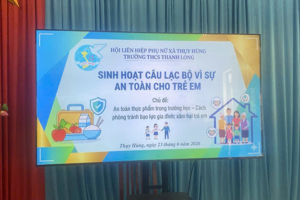 SINH HOẠT CHUYÊN ĐỀ: “AN TOÀN THỰC PHẨM” – BẢO VỆ SỨC KHỎE ĐỂ HỌC TẬP VÀ PHÁT TRIỂN
